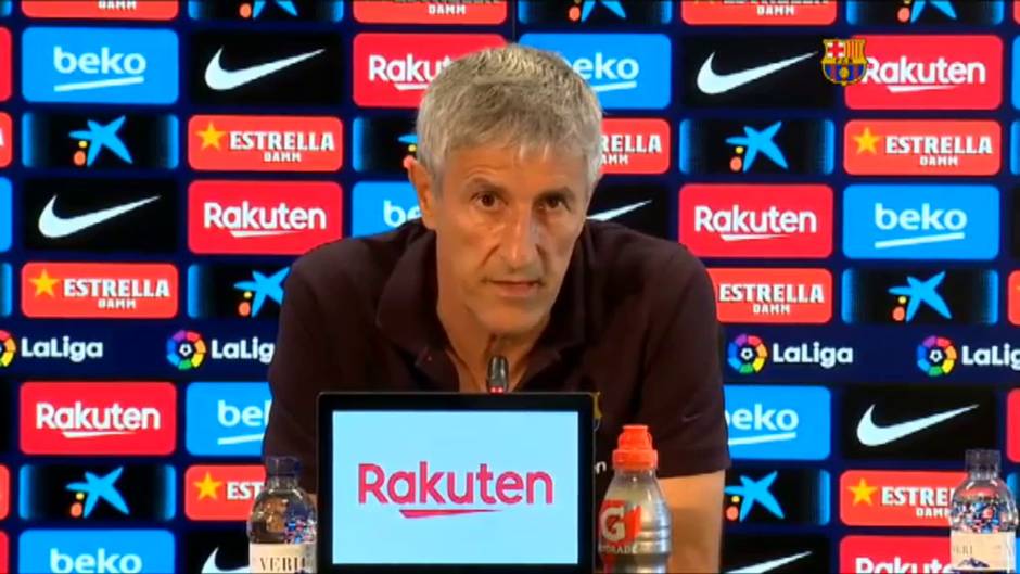 Setién sobre un posible tropezón del Madrid esta noche: "En el fútbol puede pasar de todo"