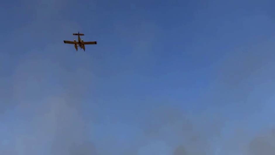 El incendio de Agramón alcanza el nivel 1 tras el corte de la carretera