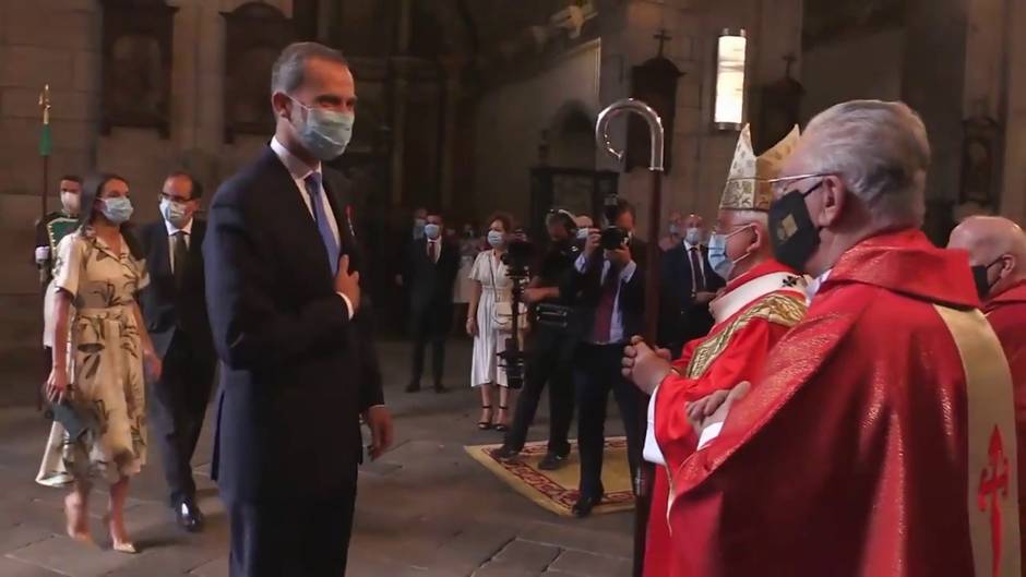 Los Reyes visitan Galicia en su día grande para realizar la Ofrenda al Apóstol