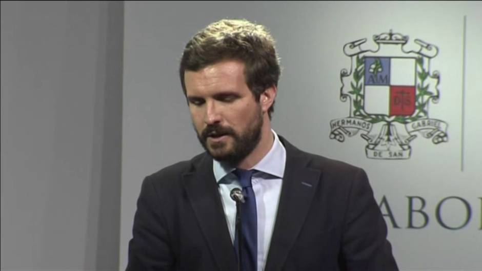 Casado se muestra dispuesto a sacar a la izquierda del Gobierno pero pasando por las urnas