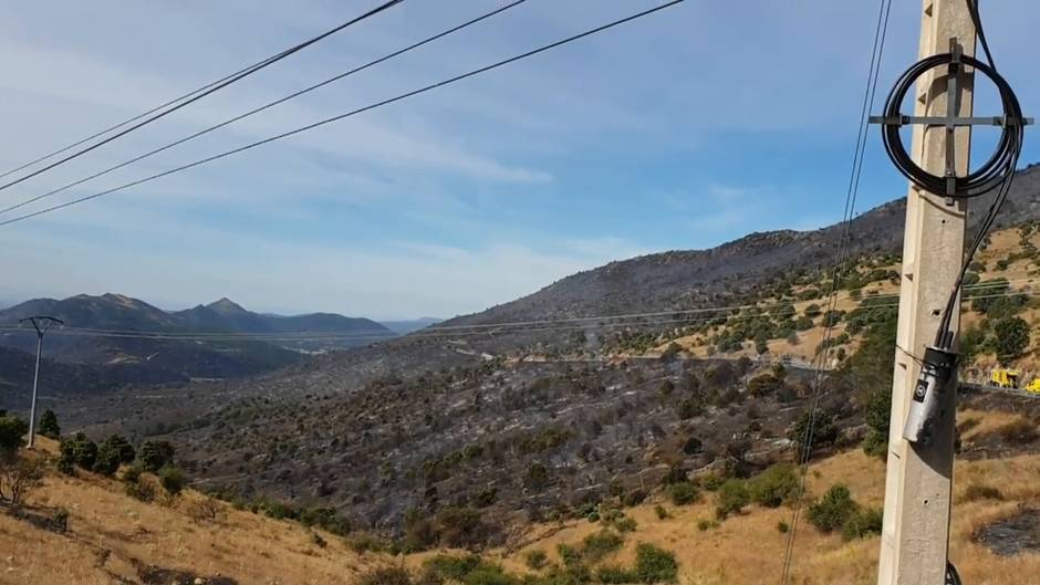 El incendio de Robledo de Chavela activo pero estable