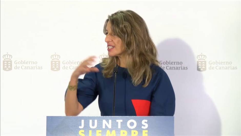 Yolanda Díaz sobre la marcha del rey emérito: "La imagen es muy mala para nuestro país"