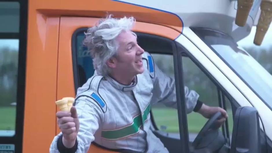 El británico Edd China crea la furgoneta de helados eléctrica más rápida del mundo