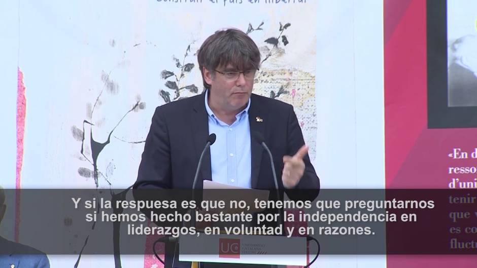 Puigdemont pide unidad al independentismo desde Francia