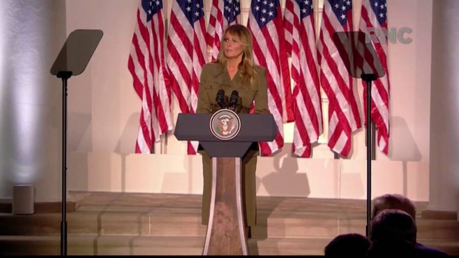 Melania Trump cierra la Convención Republicana con un alegato en defensa a su marido