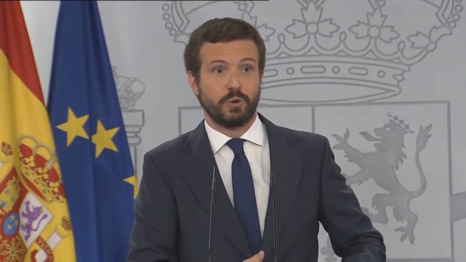 Casado rechaza negociar PGE y el Gobierno le acusa de obstruccionismo