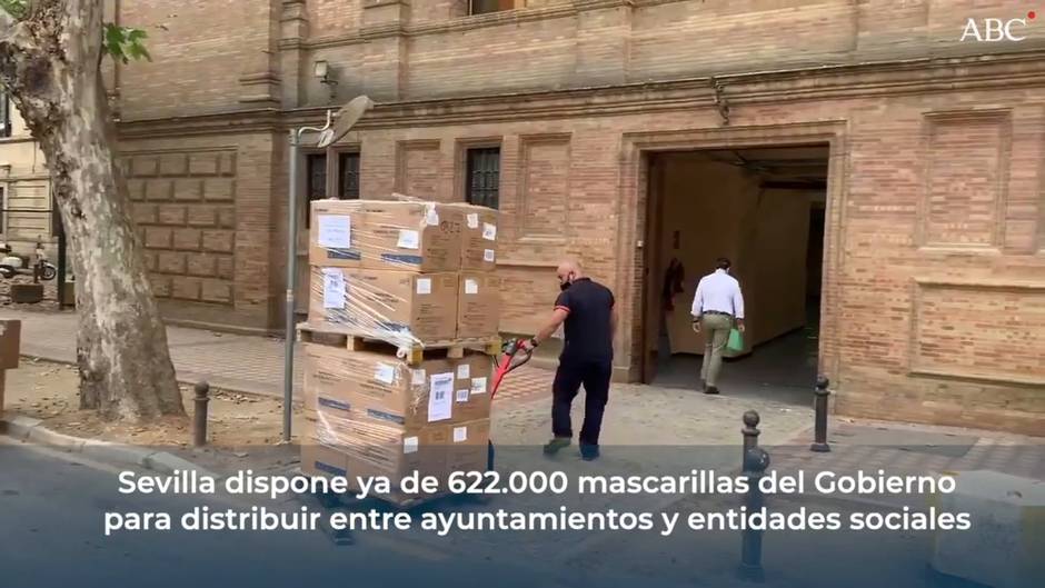 Sevilla dispone ya de 622.000 mascarillas del Gobierno central