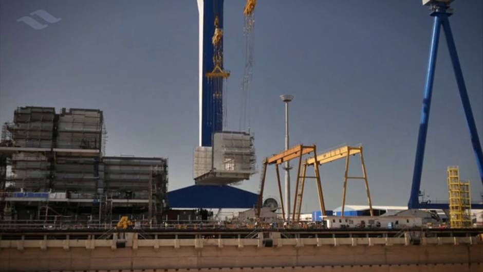 Time-Lapse de la construcción módulo Topside en NAVANTIA Puerto Real