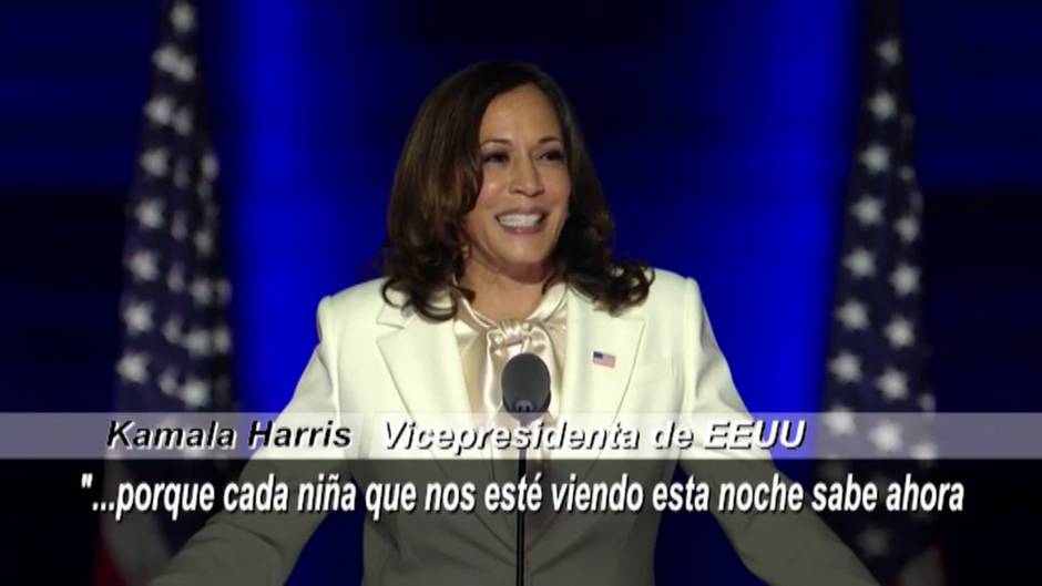 El discurso feminista de Kamala Harris: «Puede que sea la primera mujer en el cargo, pero no seré la última»