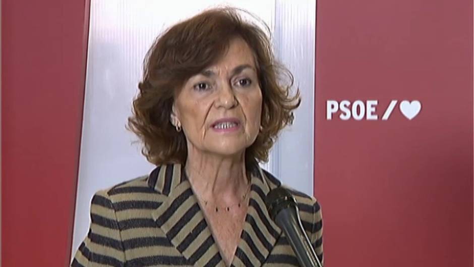 Carmen Calvo asegura que el PP "no quiere que haya presupuestos"