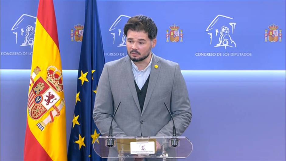 Rufián sobre los PSG: "La Casa Real no debe tener ningún tipo de partida"