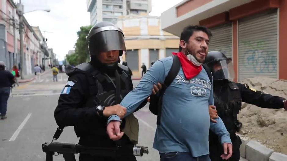 Protestas contra el Gobierno de Giammattei en Guatemala