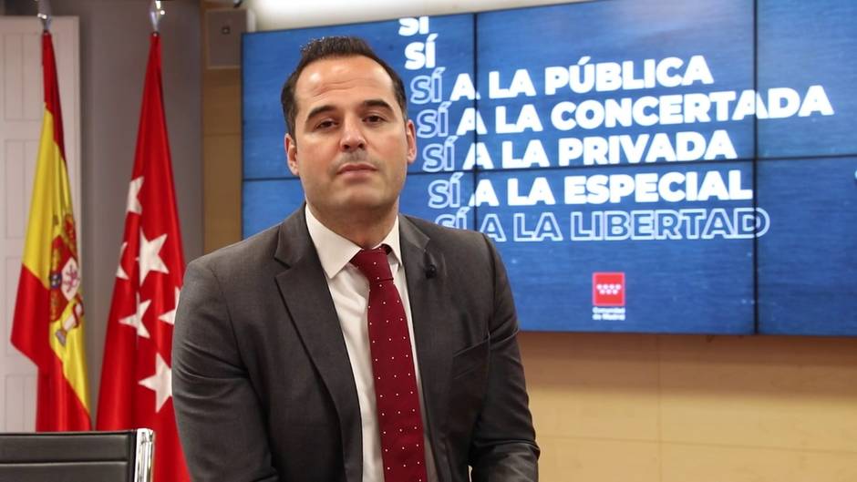 Aguado defiende un "sí rotundo a la libertad de elección educativa"