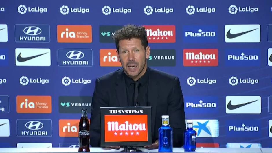 Simeone sobre sus jugadores: "Son como los hijos, cada uno tiene un carácter distinto y hay que manejarse con ello"