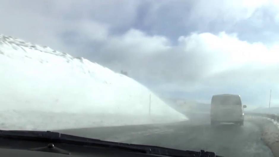 Un frente frío baja la cota de nieve a 400 metros en algunos puntos de Navarra