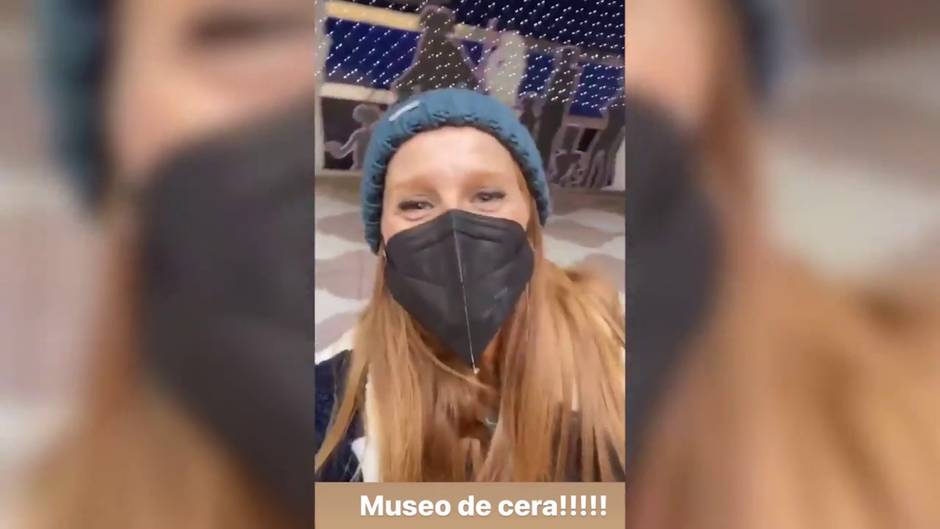 Maria Castro disfruta del Museo de Cera con su familia