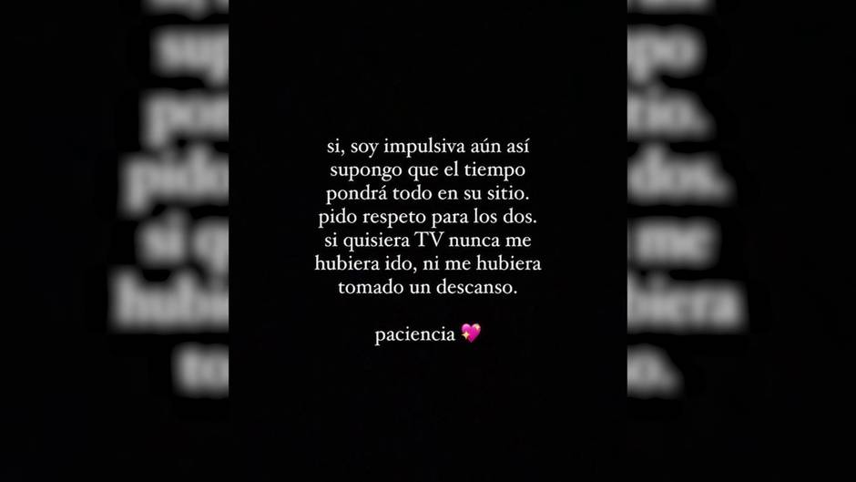 La confesión más dolorosa de Adara: "Yo no he dejado a nadie"