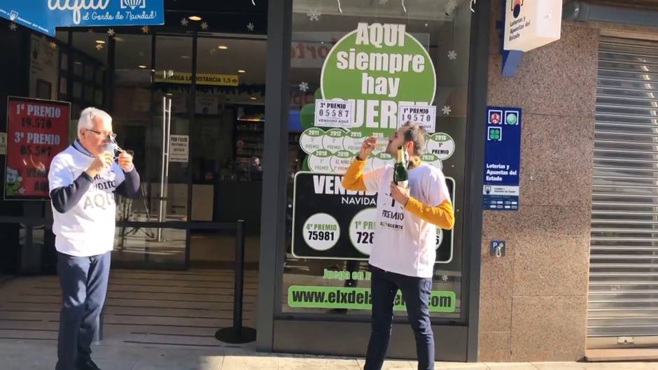 El número de 19570, el 'Gordo' del Sorteo del Niño, vendido en Galicia