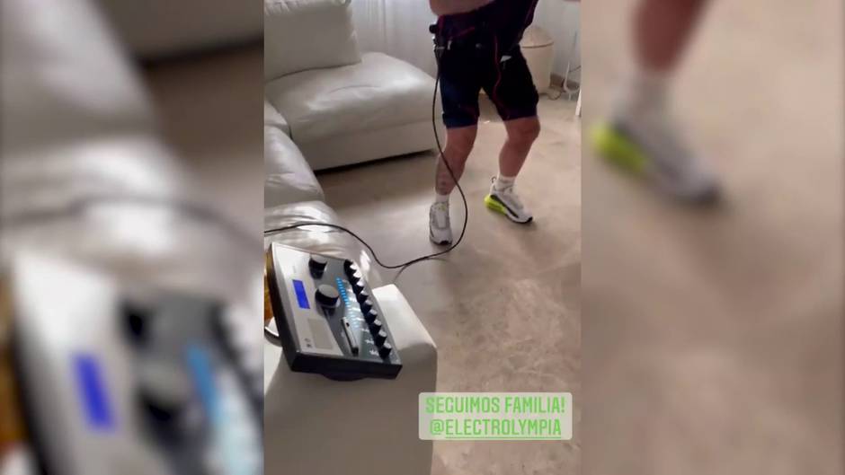 Kiko Rivera continúa con su nueva rutina de entrenamiento en casa