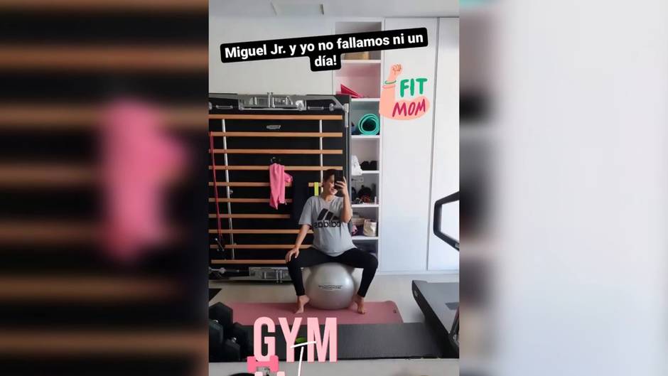 Paula Echevarría no se salta el entrenamiento a pesar del frío