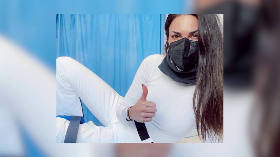 Carla Barber, en el hospital tras sufrir un accidente esquiando