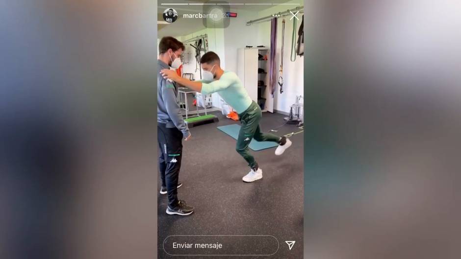 Bartra continúa con su puesta a punto