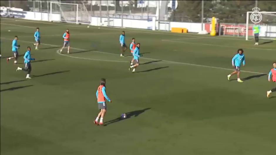 Último entrenamiento antes del debut en Copa