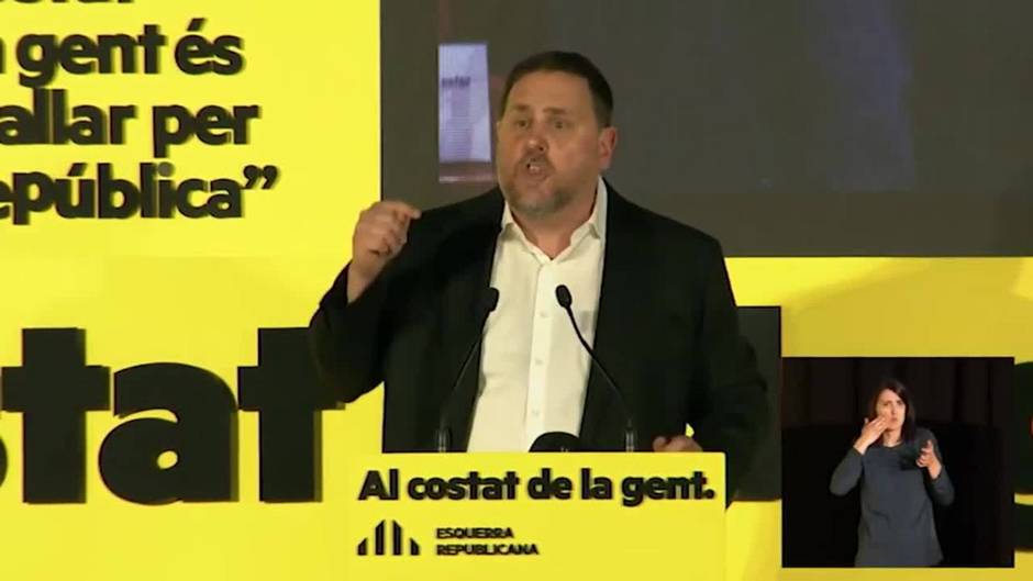 Junqueras pide no rendirse e ir a votar este 14 de febrero