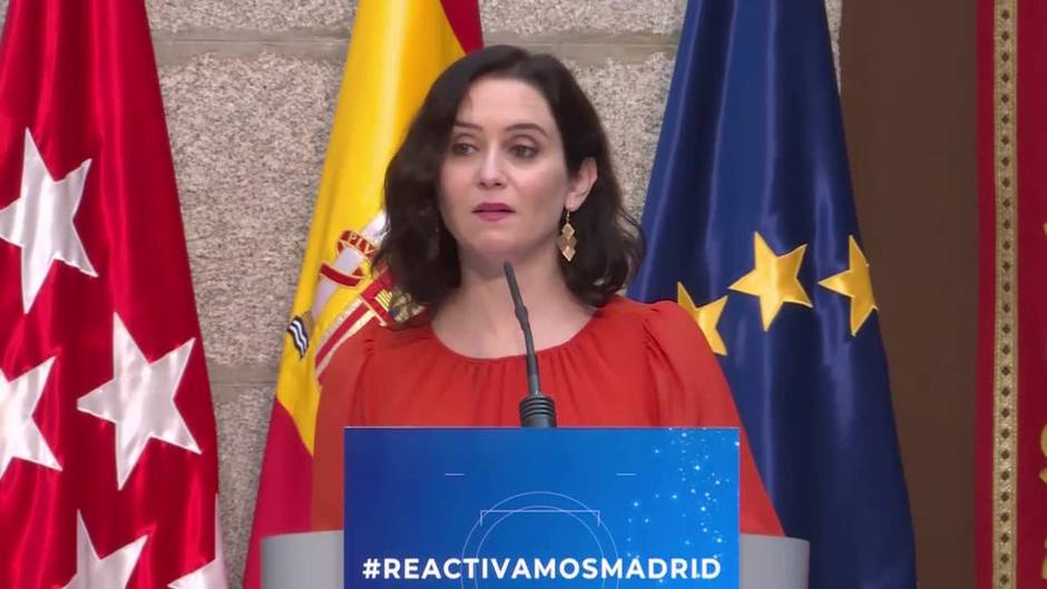 Ayuso presenta su plan 'Reactivamos Madrid' para recibir los fondos europeos