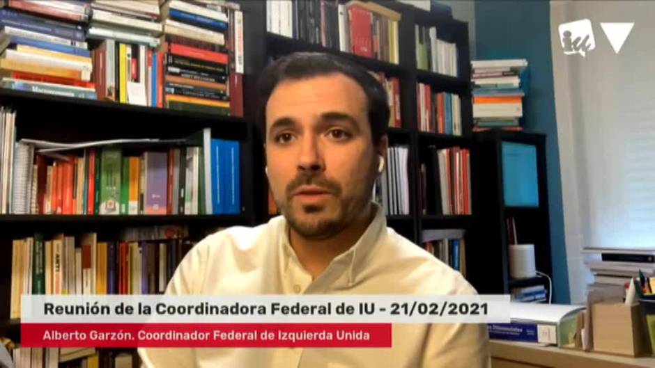 Alberto Garzón asegura que el encarcelamiento de Pablo Hasél es "una anomalía democrática grave"