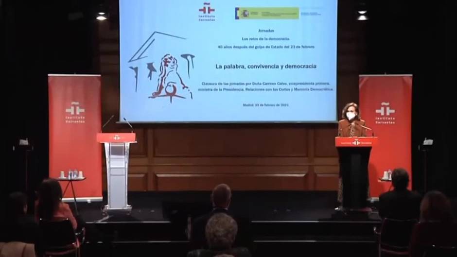 Calvo defiende la Constitución de 1978