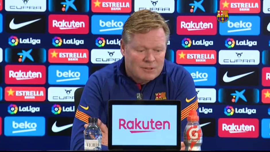 Koeman: "Hay que pedir responsabilidad a todos, no solo a los mejores o los mayores"