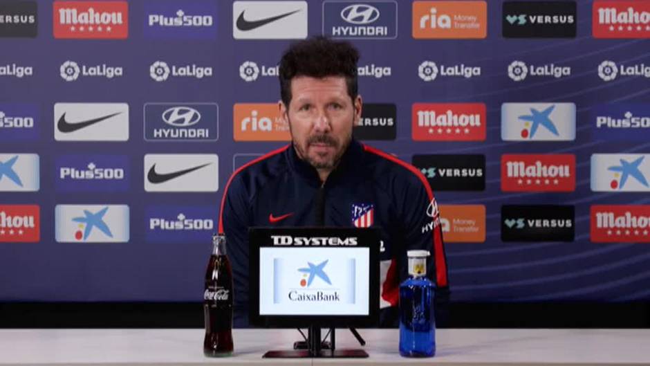 Simeone: "Intentaremos llevar el partido donde creemos que le podemos hacer daño"