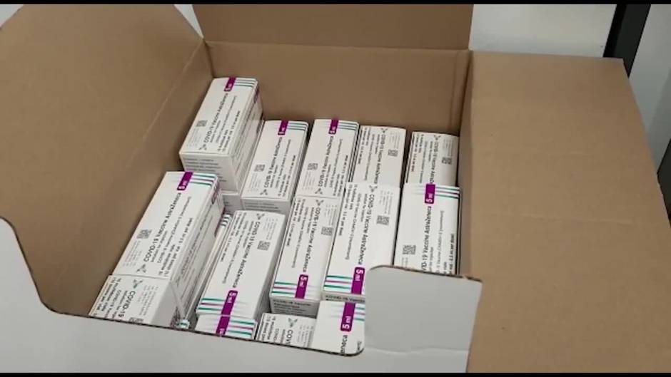 Las CCAA empiezan a recibir las 1.056.500 dosis de vacunas de AstraZeneca