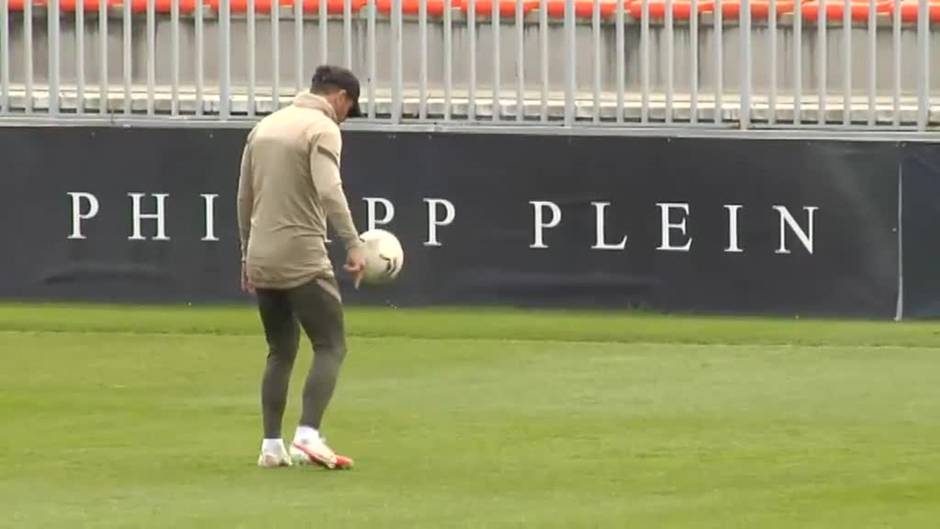 Último entrenamiento del Atleti antes de enfrentarse al Betis este domingo