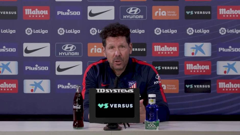 Simeone: "Siempre jugamos contra todos y contra todo"