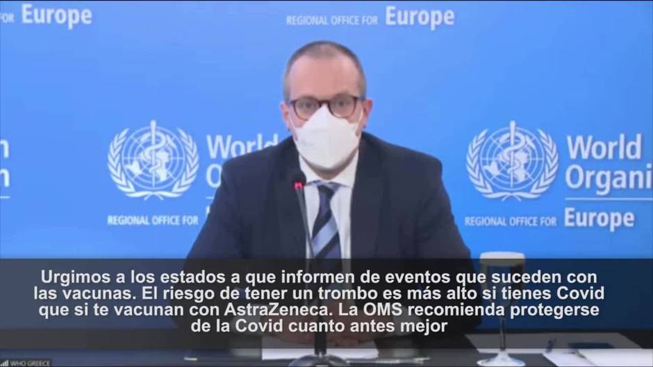 OMS dice que el riesgo de trombos es más alto con Covid-19 que con vacunas