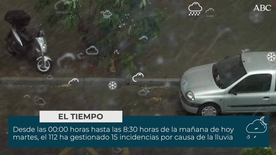 Alerta naranja por lluvias en la provincia de Sevilla