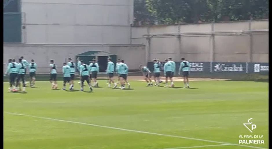 Entrenamiento del Betis del miércoles