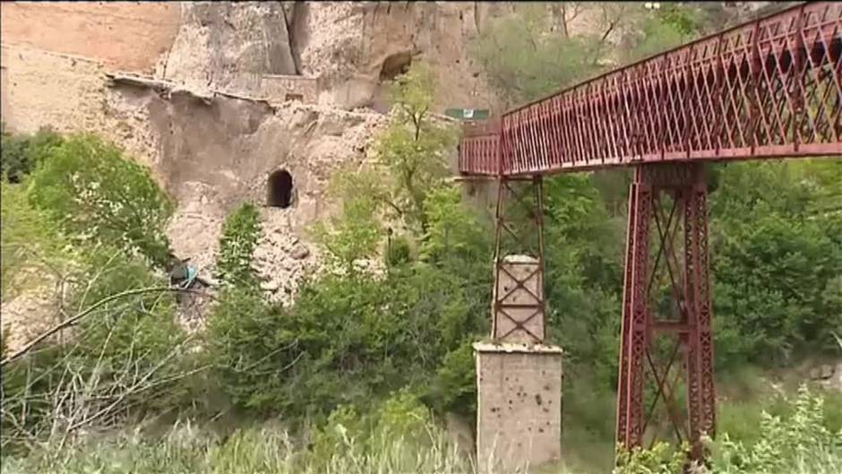 Se derrumba el principal acceso peatonal a las Casas Colgadas de Cuenca