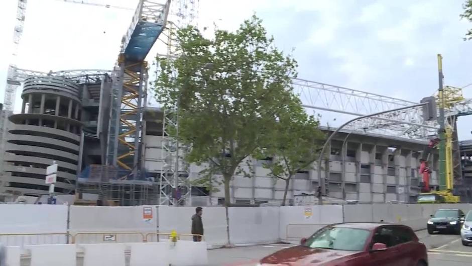 Extinguido un pequeño incendio en las obras del Bernabéu