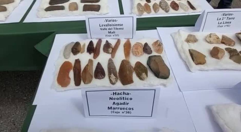 Recuperada en La Línea una colección de útiles prehistóricos de extraordinario valor arqueológico