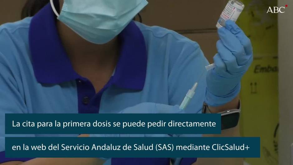 Los andaluces nacidos en 1981 y 1982 ya pueden pedir cita para la primera dosis de la vacuna contra el Covid-19