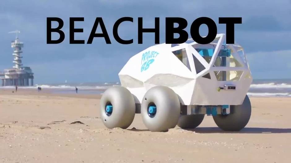 BeachBot, el coche que recoge colillas de la arena