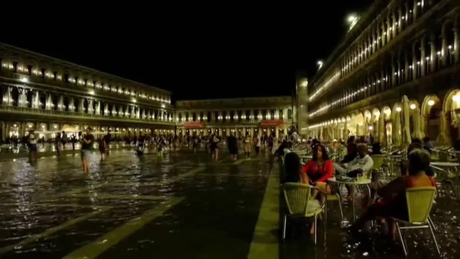 Venecia se inunda por sexta vez en verano