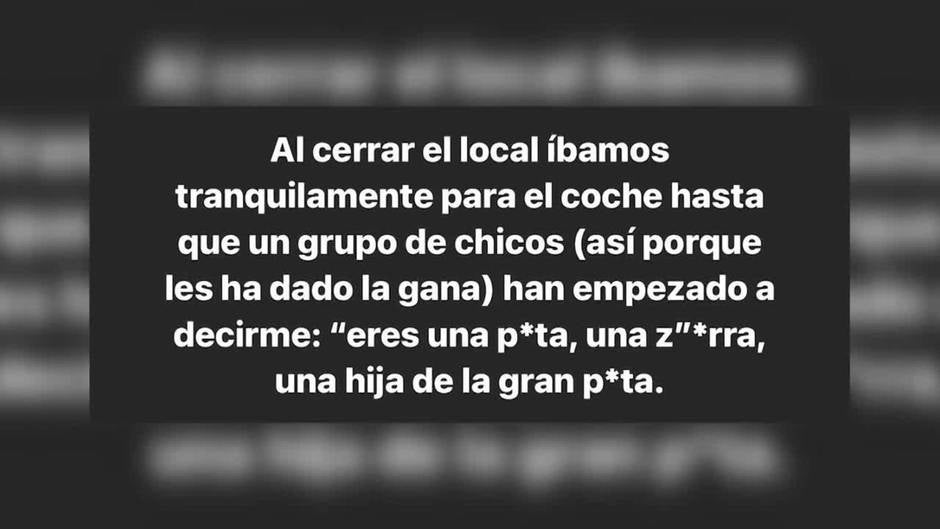 Sandra Pica denuncia haber recibido "insultos" tras una velada con sus amigos