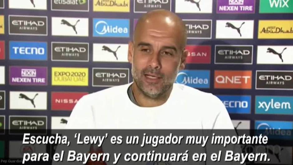 Pep Guardiola se pronuncia sobre la posibilidad de fichar a Lewandowski