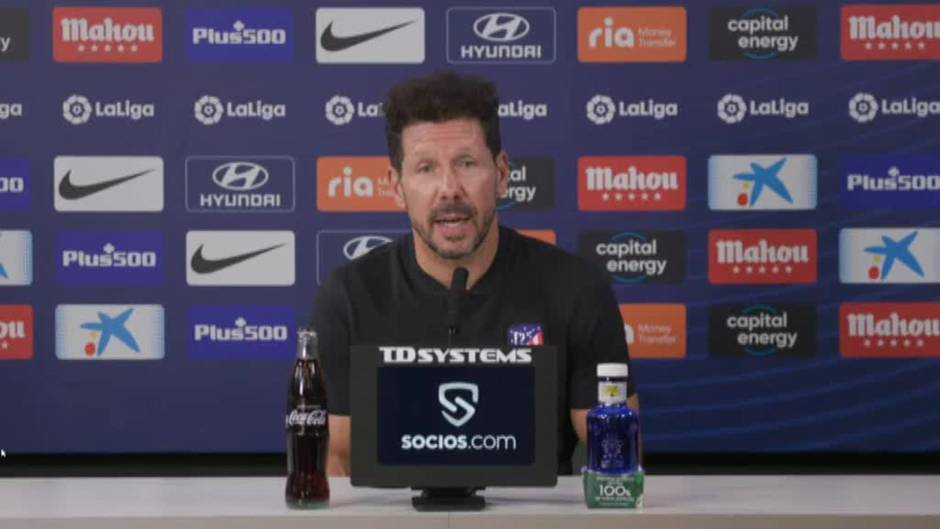 Simeone: "El plantel está muy bien compensado"