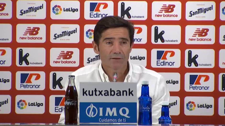 Marcelino: "Tenemos que seguir ganando, acostumbrarnos a ganar es muy importante"