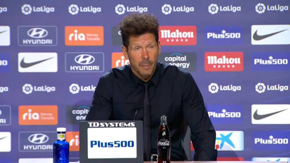 Simeone: "Si el gesto lo hace otro y no Joao, probablemente no le expulsen"